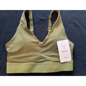 Fabletics olive green sports bra